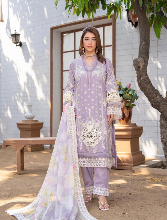 MCAR119-LUXURY COTTON LAWN SUITS