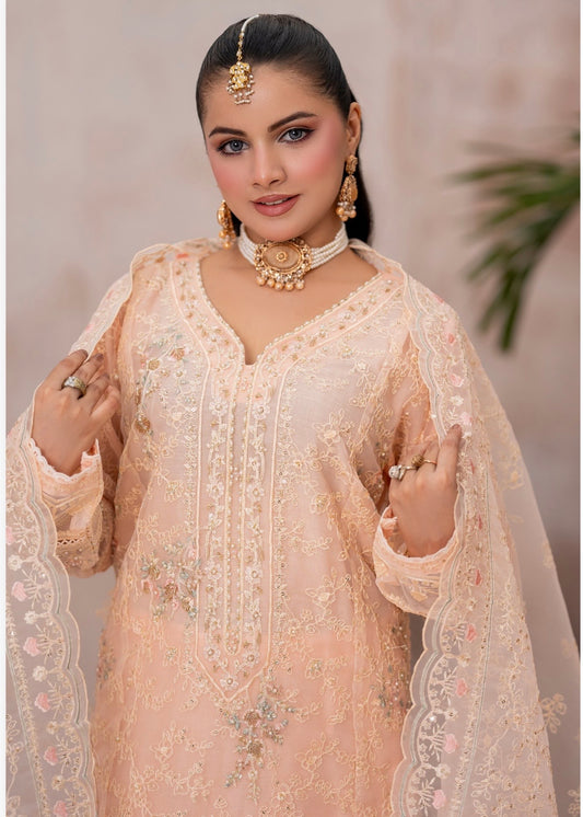 MCBN232-LUXURY ORGANZA SUITS