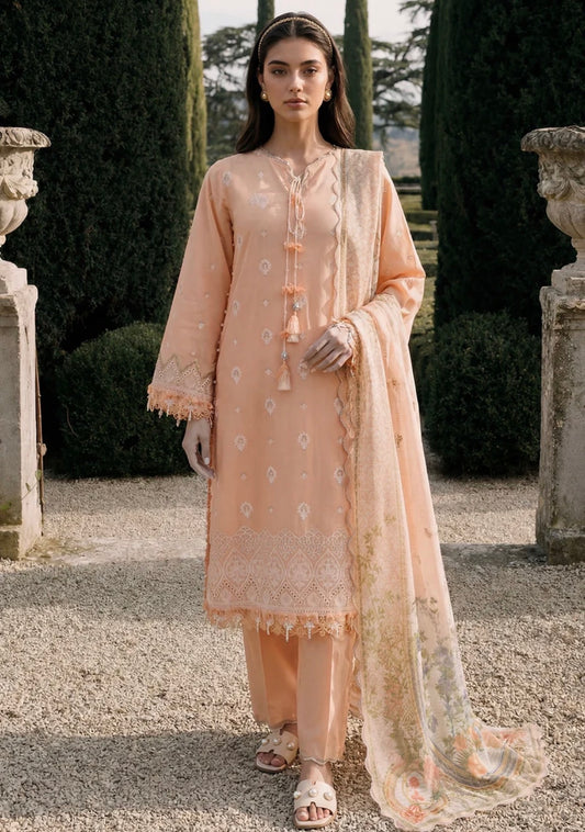 MCZB136-PREMIUM EMBROIDERED LAWN SUIT