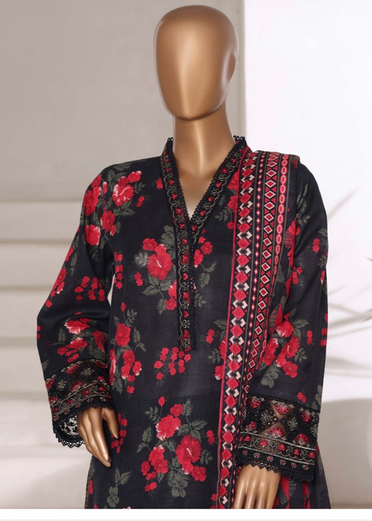 MCSBW109-EMBROIDERED KHADDAR SUIT