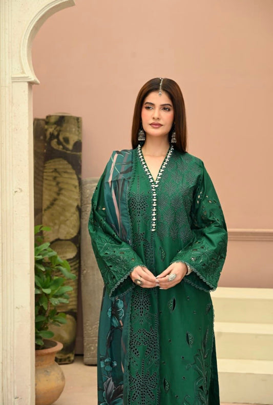 MCHA125-PREMIUM EMBROIDERED COTTON SUIT
