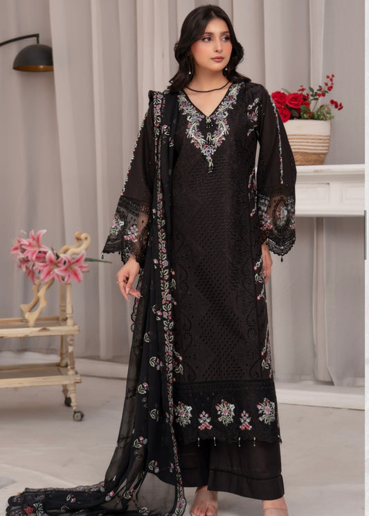 MCMU143-LUXURY EMBROIDERED LAWN SUIT
