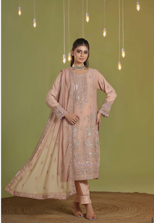 MCWU336-LUXURY CHIFFON SUIT