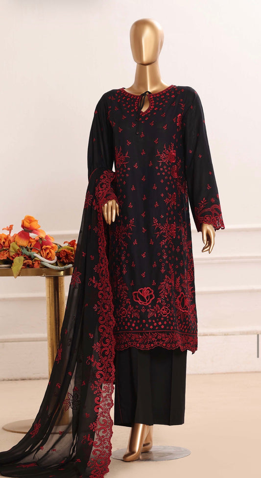 MCHZ114-PREMIUM EMBROIDERED LAWN SUIT