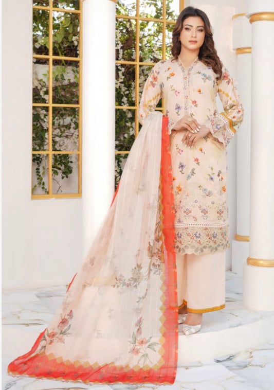 MCMR575-PREMIUM LAWN EMBROIDERED SUITS