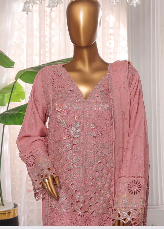 MCSB703-LUXURY CHIFFON EMBROIDERED SUIT