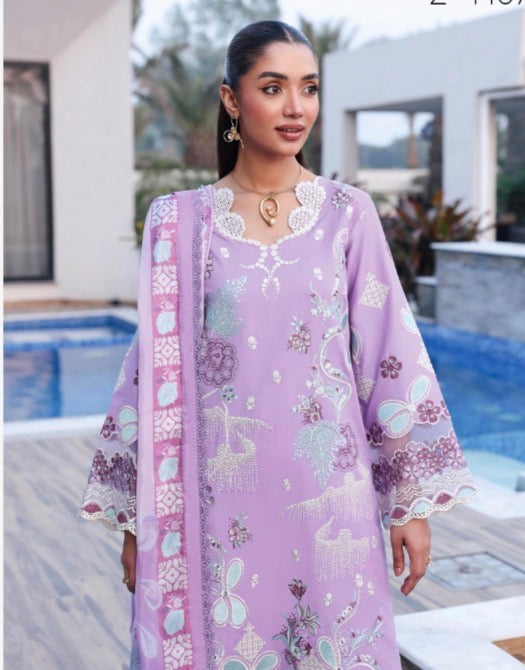 MCR199-LUXURY EMBROIDERED LAWN SUIT