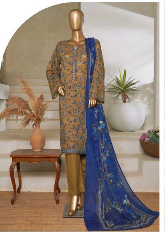 MCBS1010-PRINTED LAWN SUIT