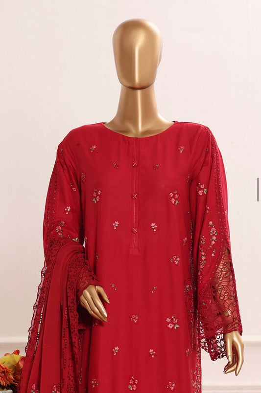 MCHZ113-PREMIUM EMBROIDERED LAWN SUIT