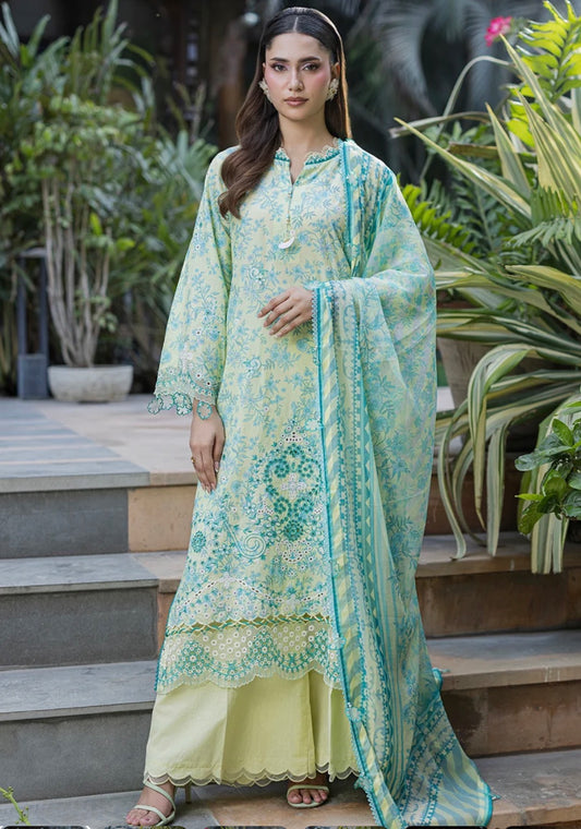 MCZB141-PREMIUM EMBROIDERED LAWN SUIT