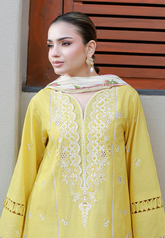 MCZB126-PREMIUM EMBROIDERED LAWN SUIT
