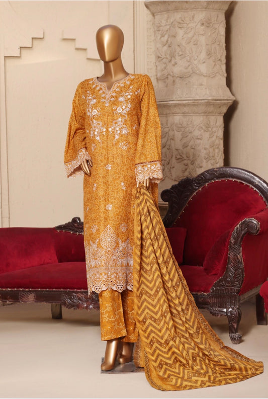 MCBS909-PREMIUM LAWN EMBROIDERED SUIT