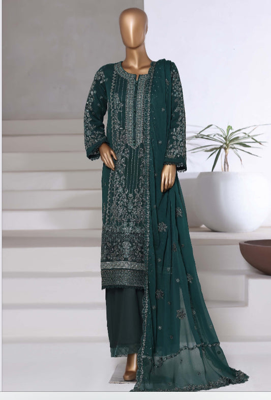 MCSBAF105-PREMIUM CHIFFON EMBROIDERED SUITS