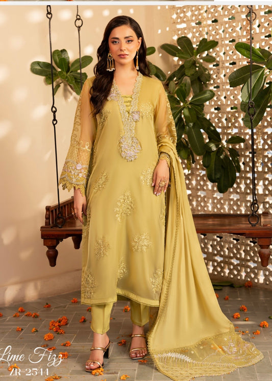 MCZH209-PREMIUM ORGANZA SUIT