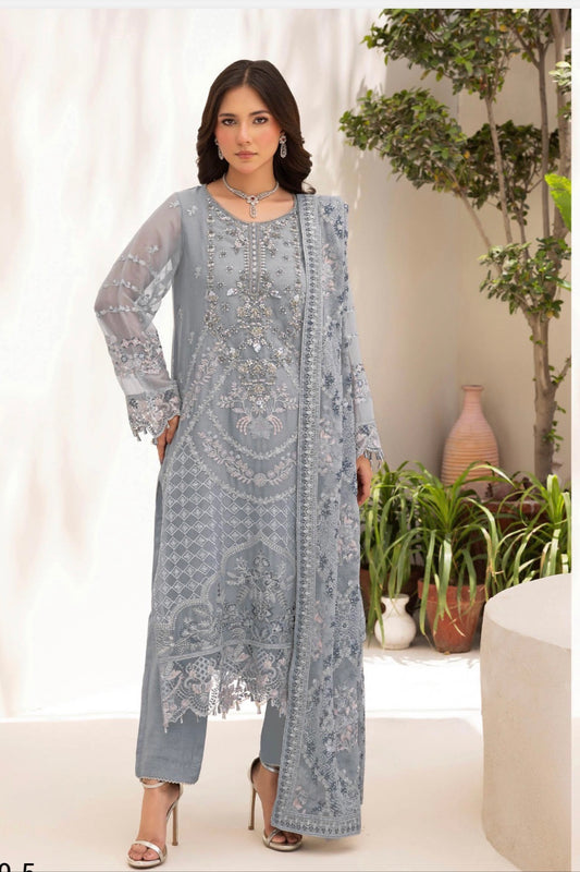 MCR217-LUXURY CHIFFON SUITS