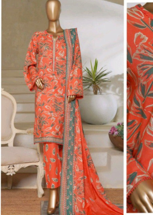 MCBS1007-PRINTED LAWN SUIT