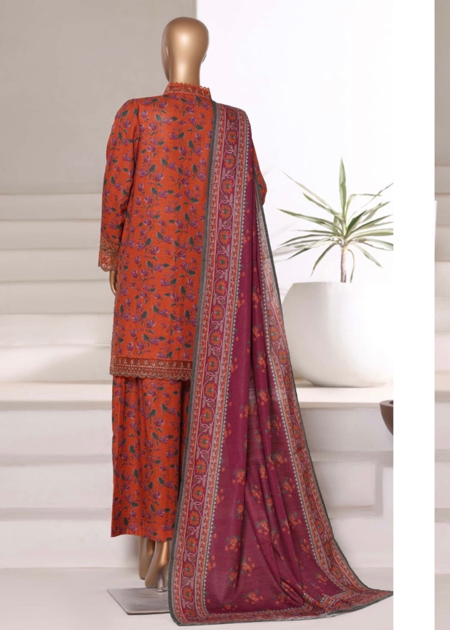 MCSBW106-EMBROIDERED KHADDAR SUIT