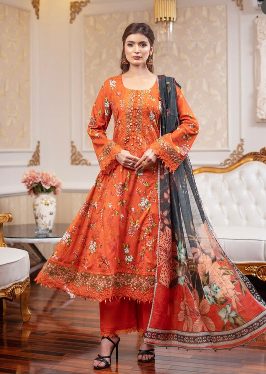 MCMR401-EMBROIDERED FROCK SUIT