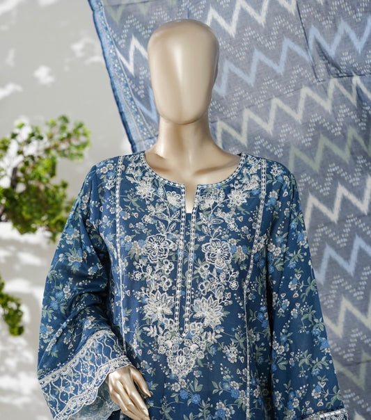 MCBS865-PREMIUM EMBROIDERED LAWN SUIT