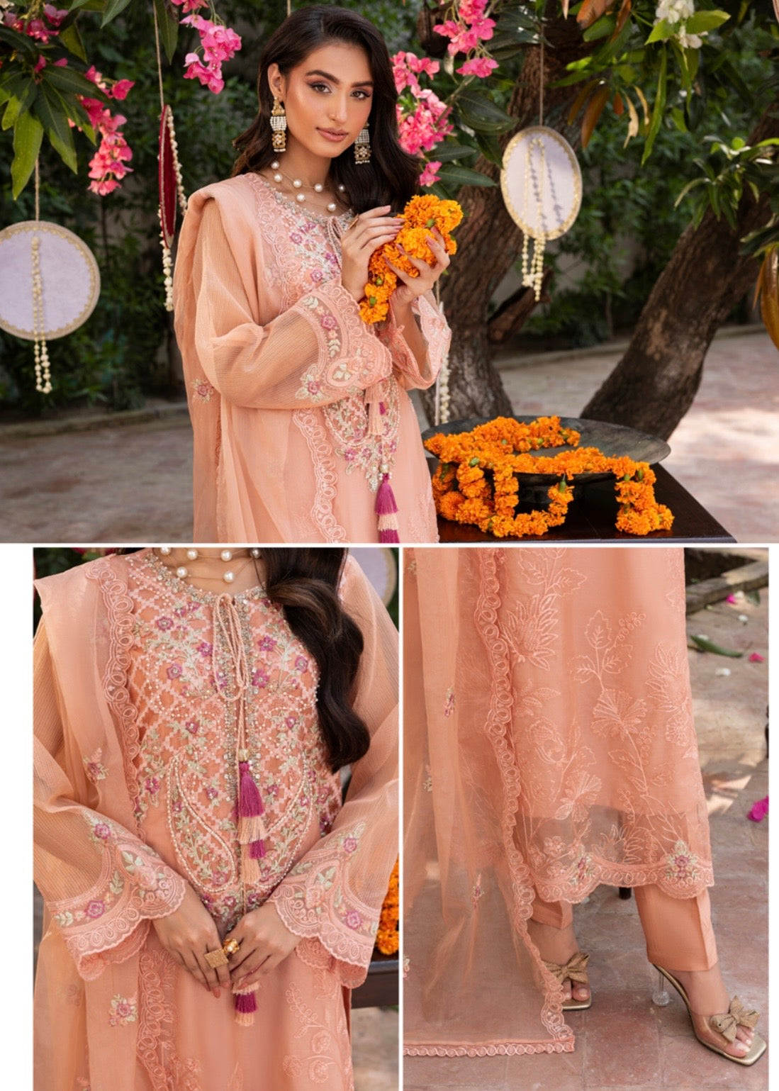 MCZH211-PREMIUM ORGANZA SUIT