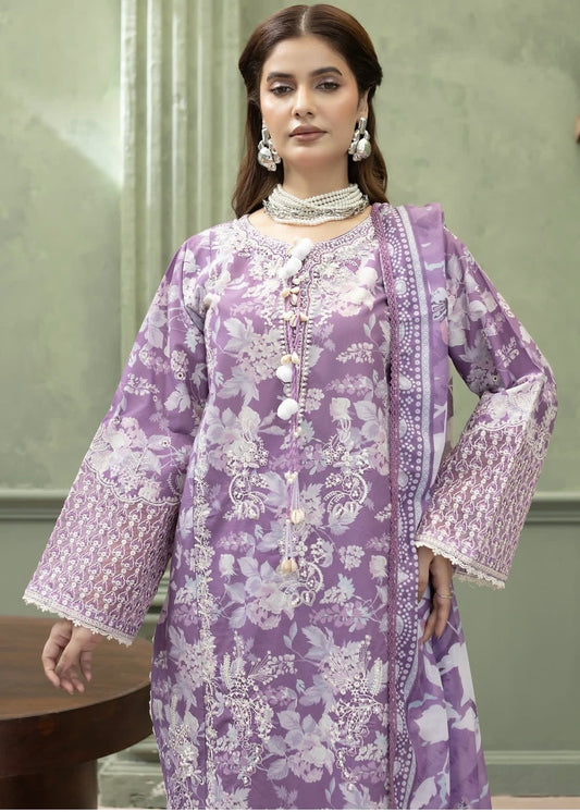 MCHA117-PREMIUM EMBROIDERED COTTON SUIT