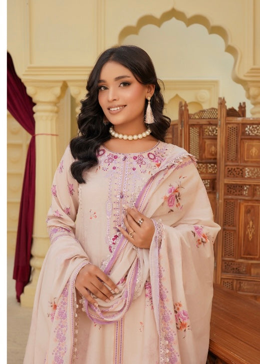 MCAG432-PREMIUM EMBROIDERED LAWN SUIT