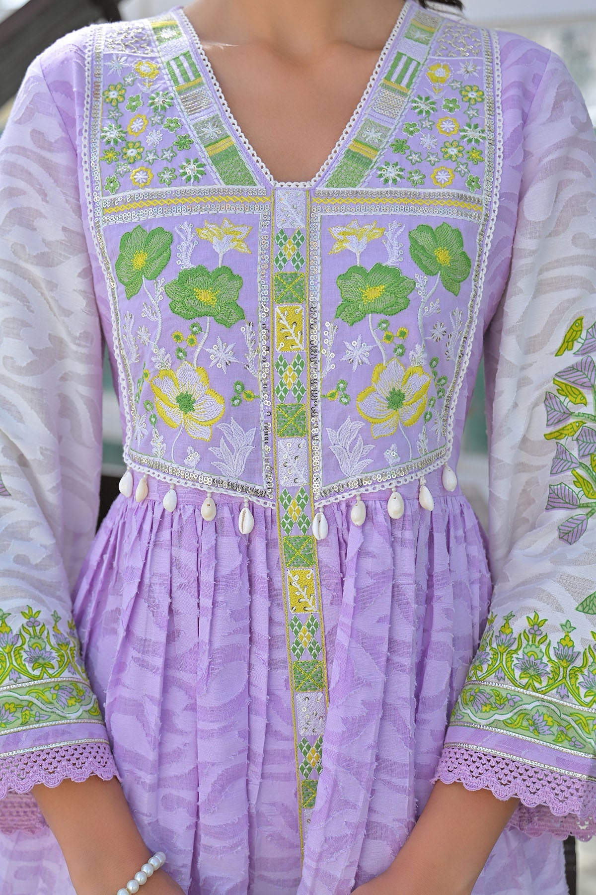 MCIN107-PREMIUM COTTON ANARKALI SET