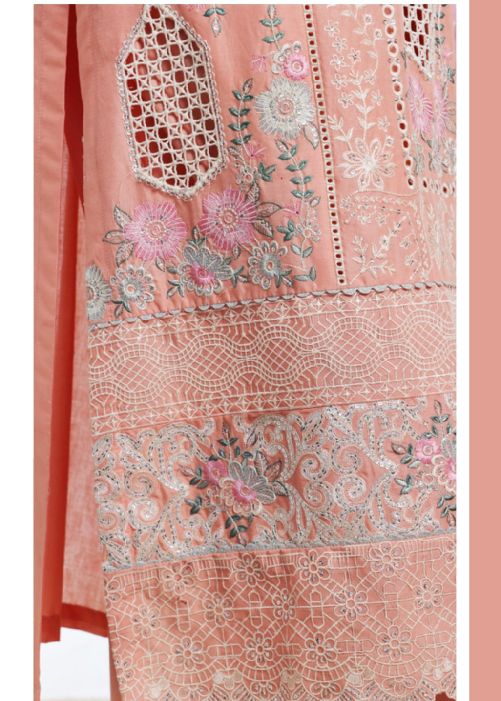 MCBS2002-LUXURY EMBROIDERED COTTON SUIT WITH CHIFFON DUPATTA