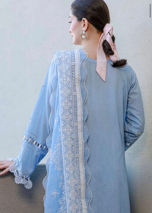 MCZB130-PREMIUM EMBROIDERED LAWN SUIT