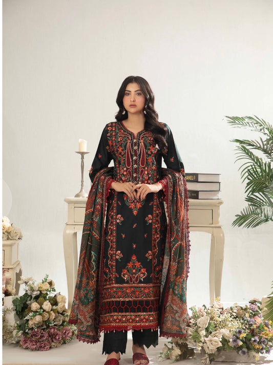 MCGA377-PREMIUM EMBROIDERED LAWN SUIT