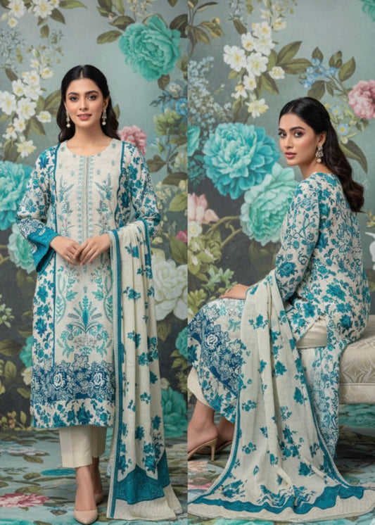 MCD159-PRINTED COTTON SUIT