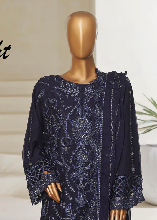 MCSB706-LUXURY CHIFFON EMBROIDERED SUIT