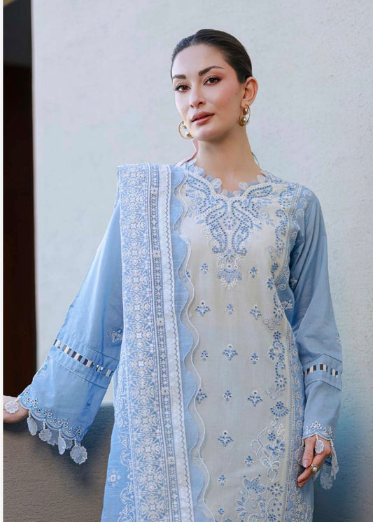 MCZB130-PREMIUM EMBROIDERED LAWN SUIT