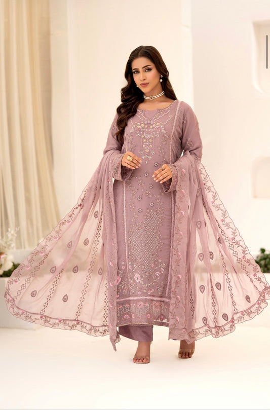 MCBN243-PREMIUM CHIFFON SUIT