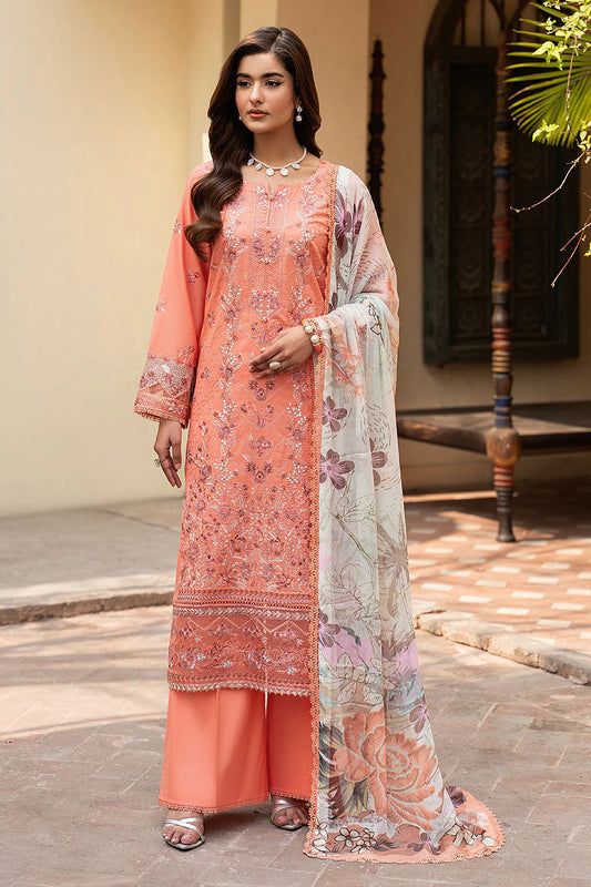 MCR182-LUXURY EMBROIDERED SUIT