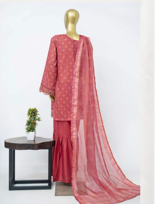MCBS919-PREMIUM LAWN EMBROIDERED SUIT