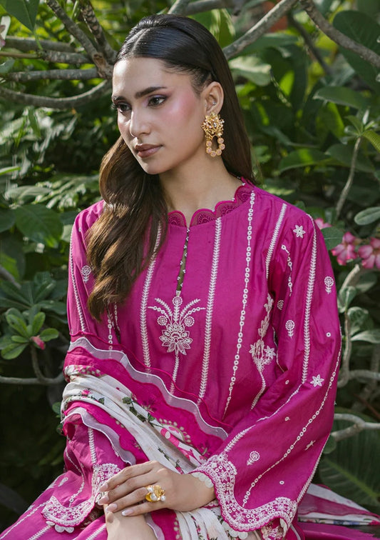 MCZB132-PREMIUM EMBROIDERED LAWN SUIT