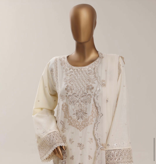 MCSBF402-PREMIUM EMBROIDERED LAWN SUIT