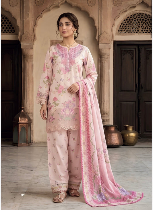 MCH128-PREMIUM EMBROIDERED LAWN SUIT