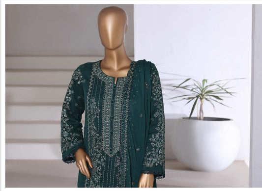 MCSBAF105-PREMIUM CHIFFON EMBROIDERED SUITS