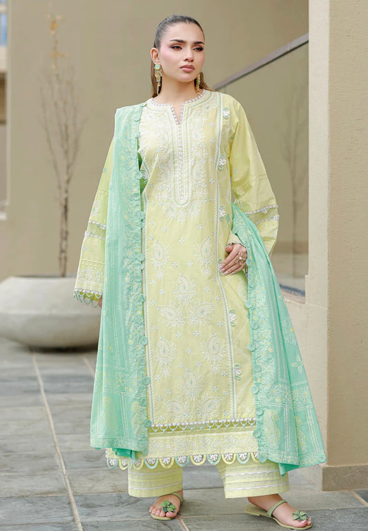 MCZB122-PREMIUM EMBROIDERED LAWN SUIT