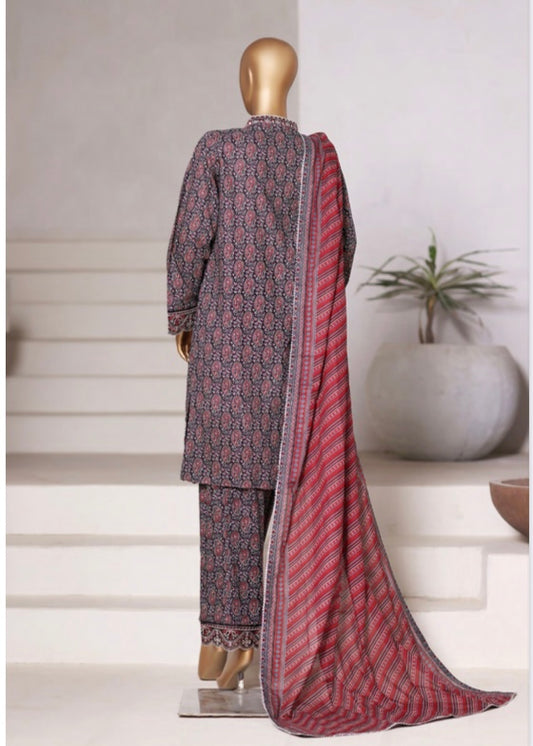 MCBS1024-EMBROIDERED LAWN SUITS
