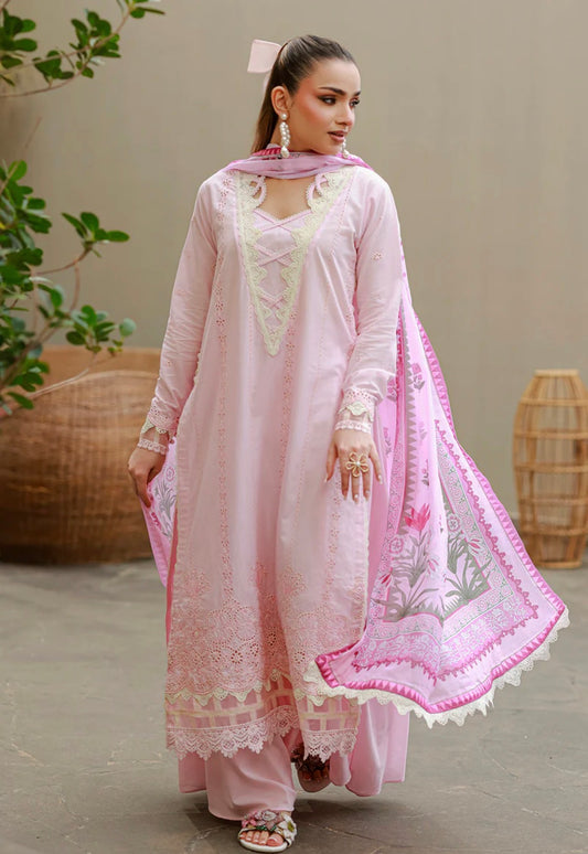 MCZB124-PREMIUM EMBROIDERED LAWN SUIT