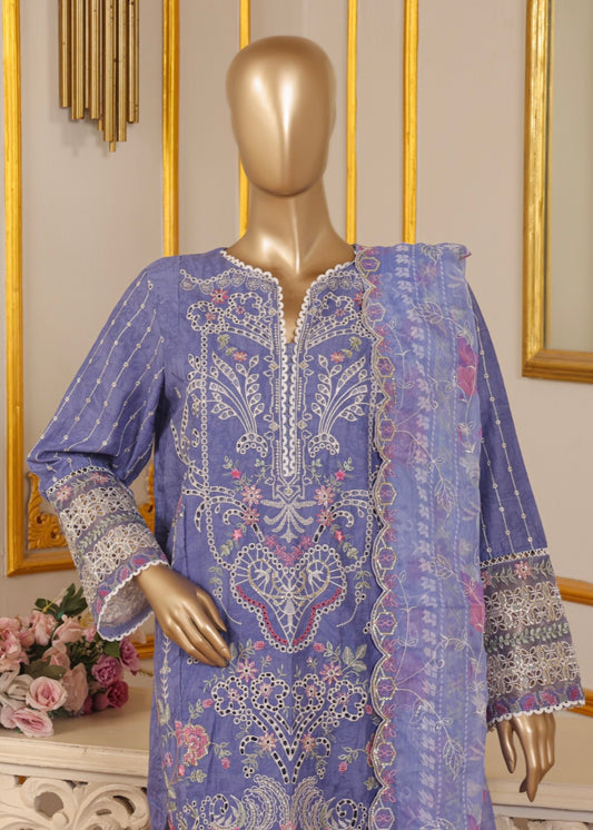 MCBS901-EMBROIDERED LAWN SUIT WITH CHIFFON DUPATTA