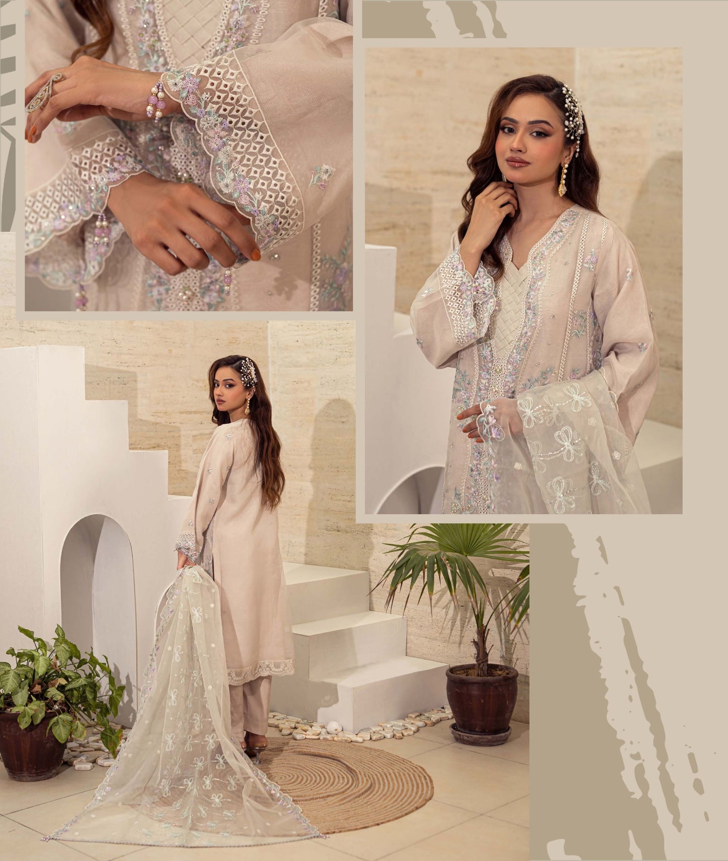 MC280-LUX EMBROIDERED ORGANZA