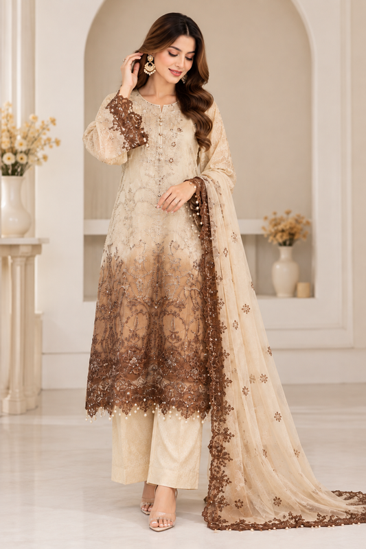 MCMB108-PREMIUM CHIFFON SUIT