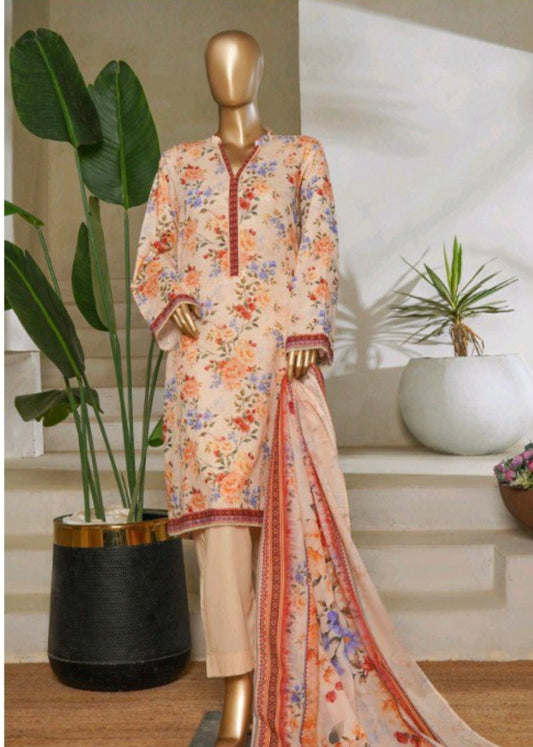 MCBS1009-PRINTED LAWN SUIT