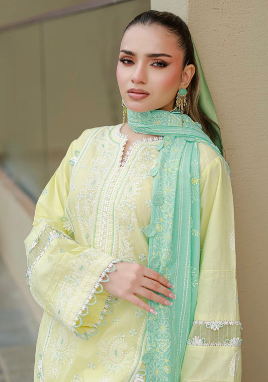 MCZB122-PREMIUM EMBROIDERED LAWN SUIT