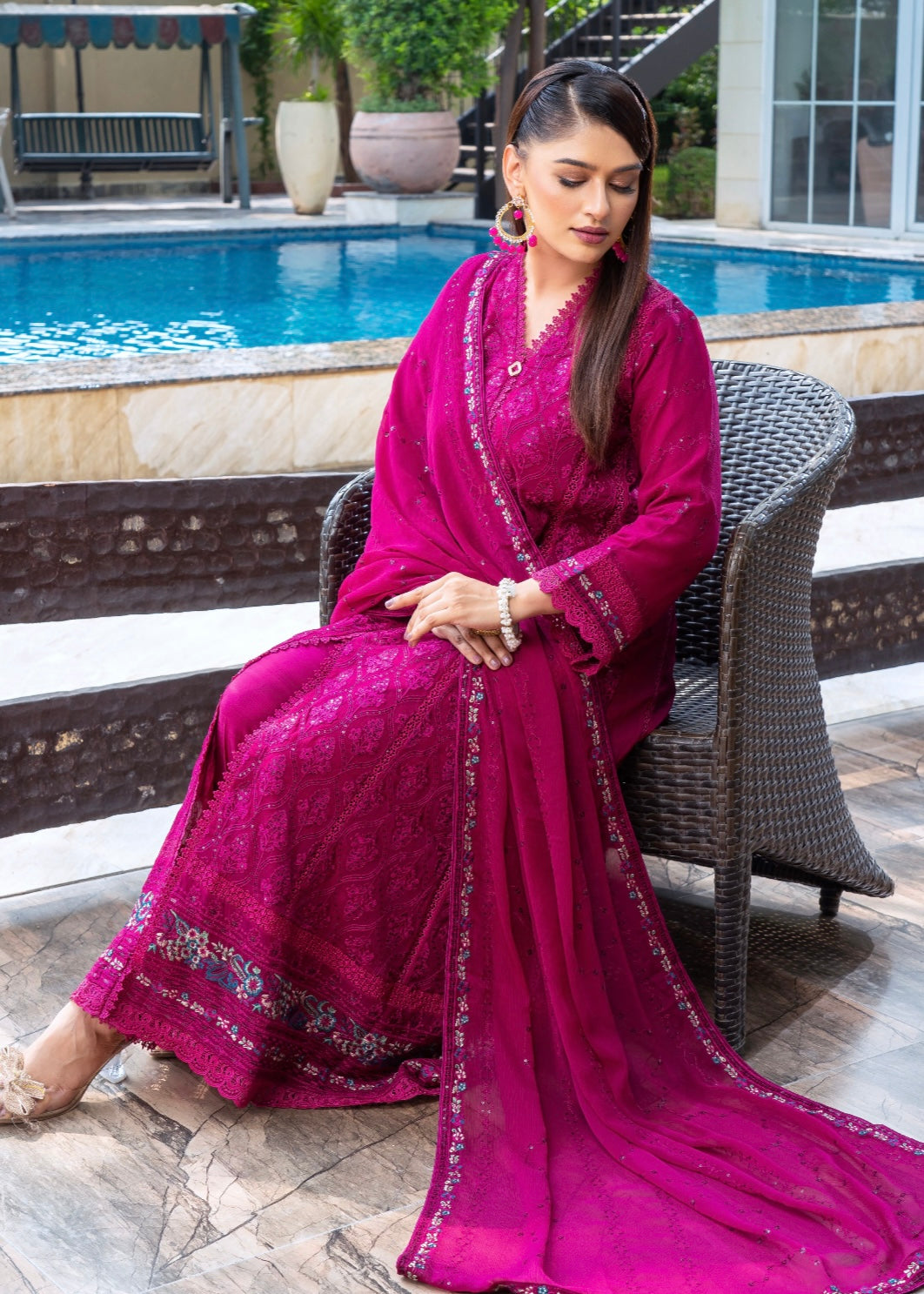 MCAN708-PREMIUM CHIFFON GOWN