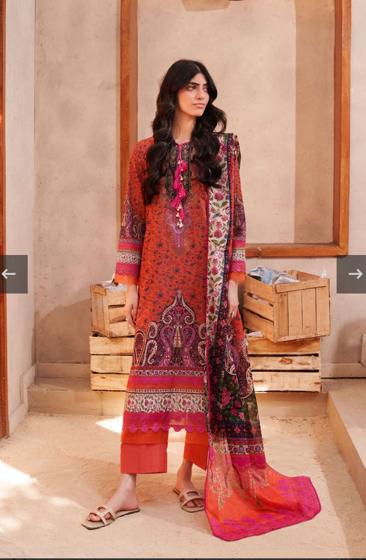MCF118-PREMIUM RESHAM LAWN SUIT